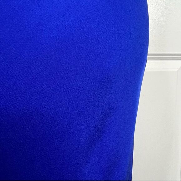 Sz 14(46 EUR) Giorgio Armani Cobalt Blue Beaded 100% Silk Halter Gown NWT $7,950 - Picture 7 of 17